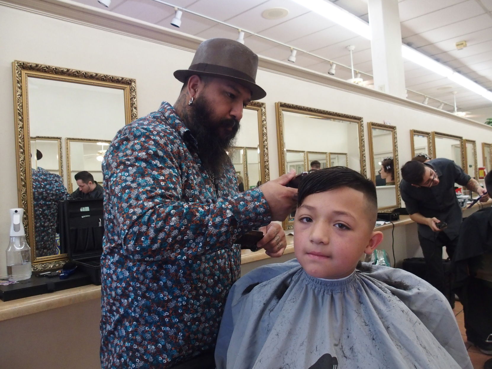 School kids get free haircuts at beauty academy